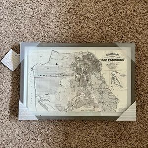 San Francisco grid map canvas